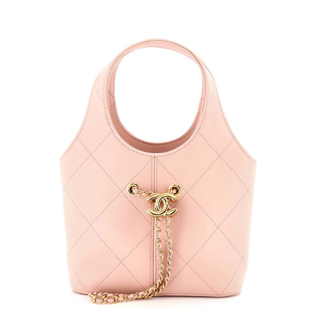 Chanel Mini CC Drawstring Shopping Tote